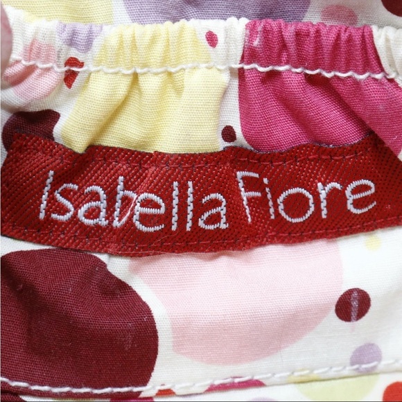 ISABELLA FIORE canvas and crocodile-embossed orange/red leather GORGEOUS vintage - Picture 4 of 8